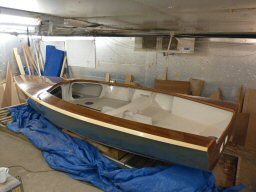 BM550 - Hull decked and nearly complete
